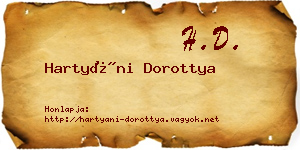 Hartyáni Dorottya névjegykártya